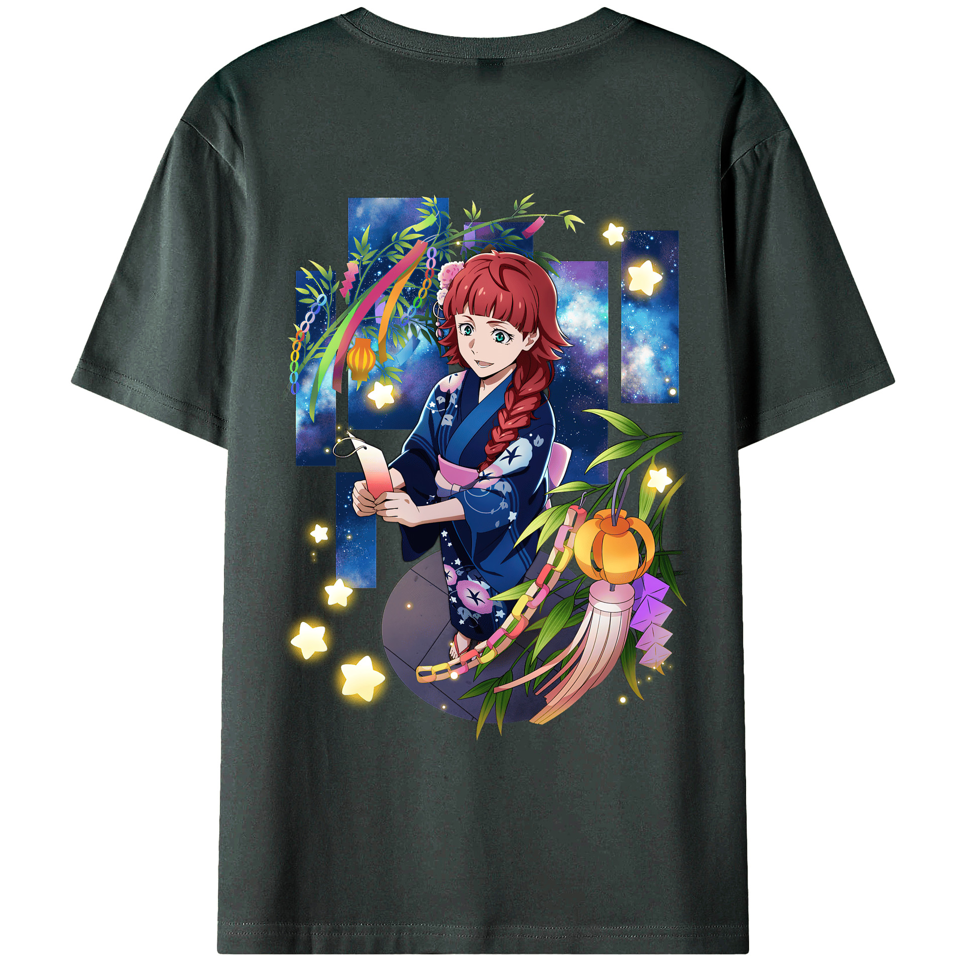 （画像用） 文豪ストレイドッグス Bungo Stray Dogs 綿100％ メンズ半袖Tシャツ（バックプリント） 通気性